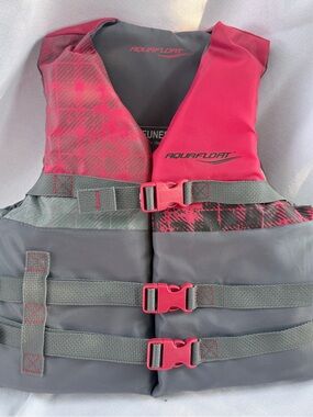 AquaFloat Youth Life Jacket Vest 55-88 lbs USCG TC Approved Like New